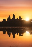 angkor wat reflet lac sunset