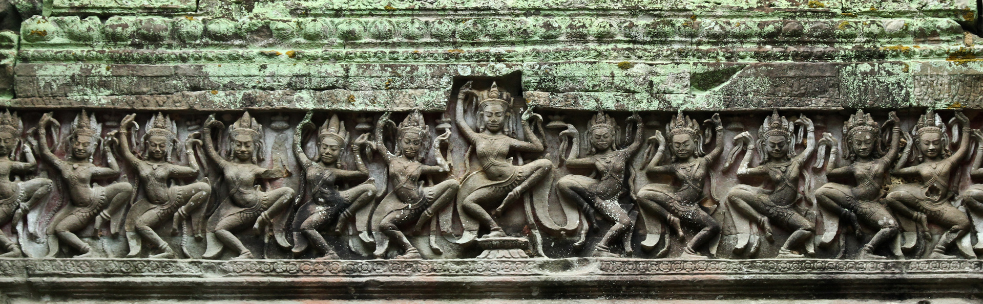 danseuses apsara angkor gravure