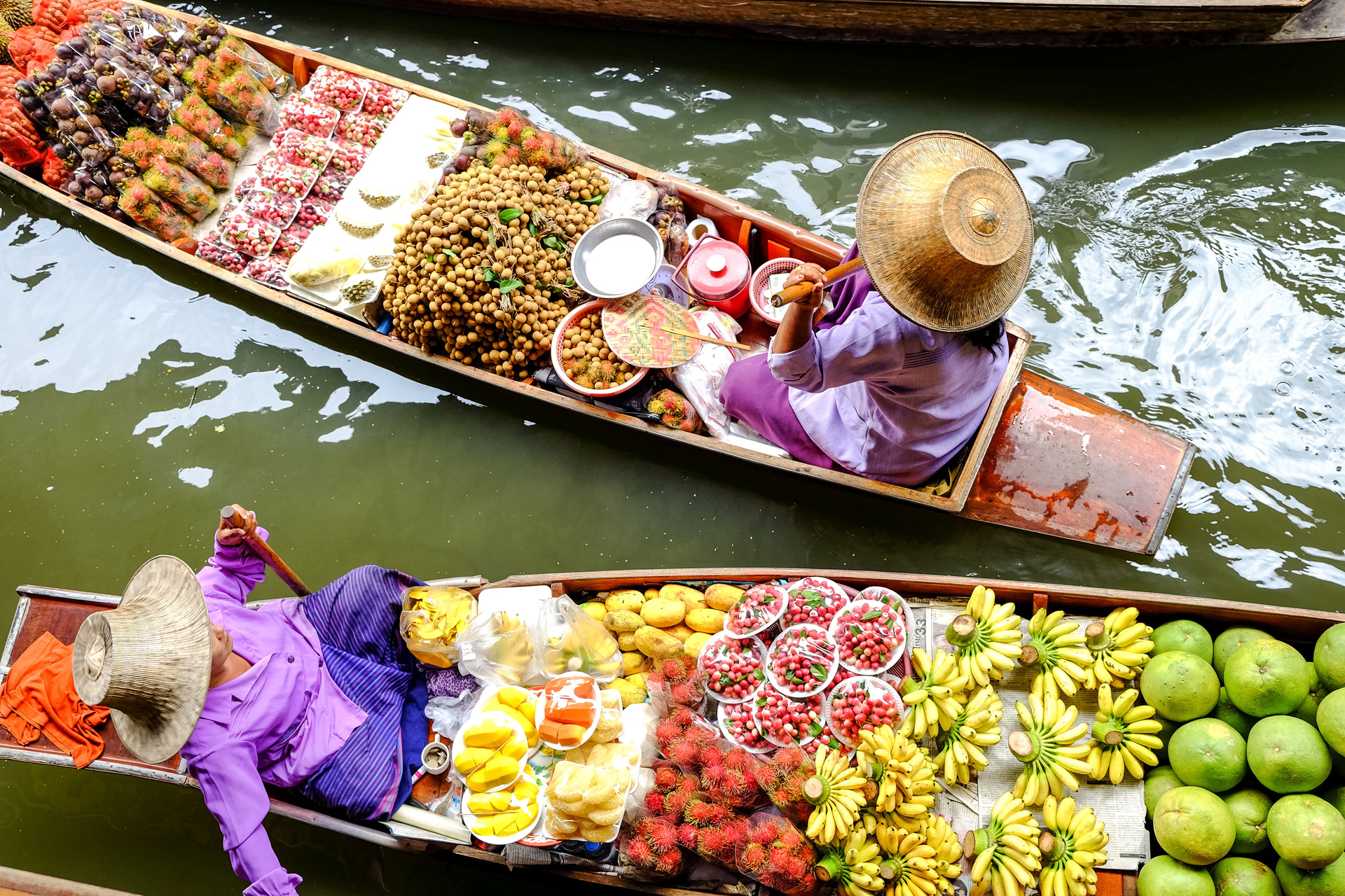 marché flottant croisiere mekong