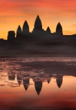 ankor wat reflet sunset