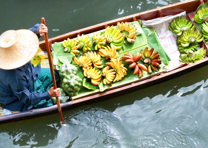 bateau marché flottant mekong