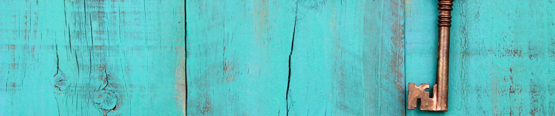 porte bleue clés
